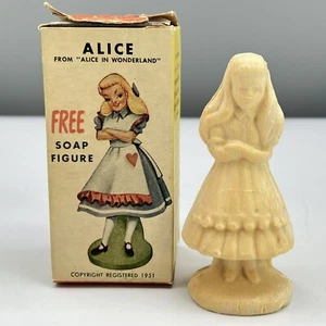 ALICE IN WONDERLAND Advertising Premium QUIX POWDER Figural Soap ORIG BOX VTG - Picture 1 of 19