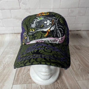 Ed Hardy Tiger Trucker Hat Cap Logo Snapback Christian Audigier Read Notes - Picture 1 of 8