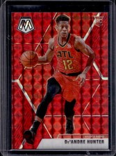 2019-20 Mosaic De'Andre Hunter Choice Fusion Red Prizm Jersey # Rookie RC #12/88
