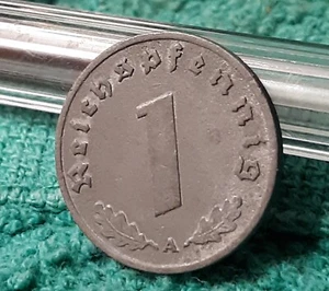 A 1940 WW2 1 Reichspfennig~ Germany,Circulated, 3rd Reich Coin - Picture 1 of 20