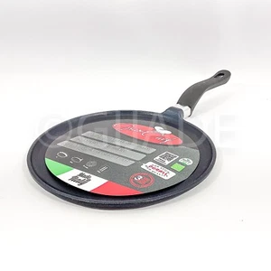 Grand Chef Crepe Grillpfanne 10 Zoll Mad in Italy Schwarz Neu - Bild 1 von 8
