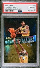 1999-00 Topps Finest Double Double Refractor Kobe Bryant PSA 10 #D2 POP 5