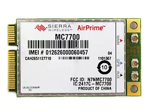 Unlocked Sierra MC7700 Wireless 3G WWAN 100Mbps PCI-E Card GPRS - Picture 1 of 1