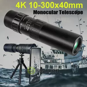 80X100/10-300X40 Monocular Day/Night HD Telephoto Powerful Waterproof Binoculars - Picture 1 of 72