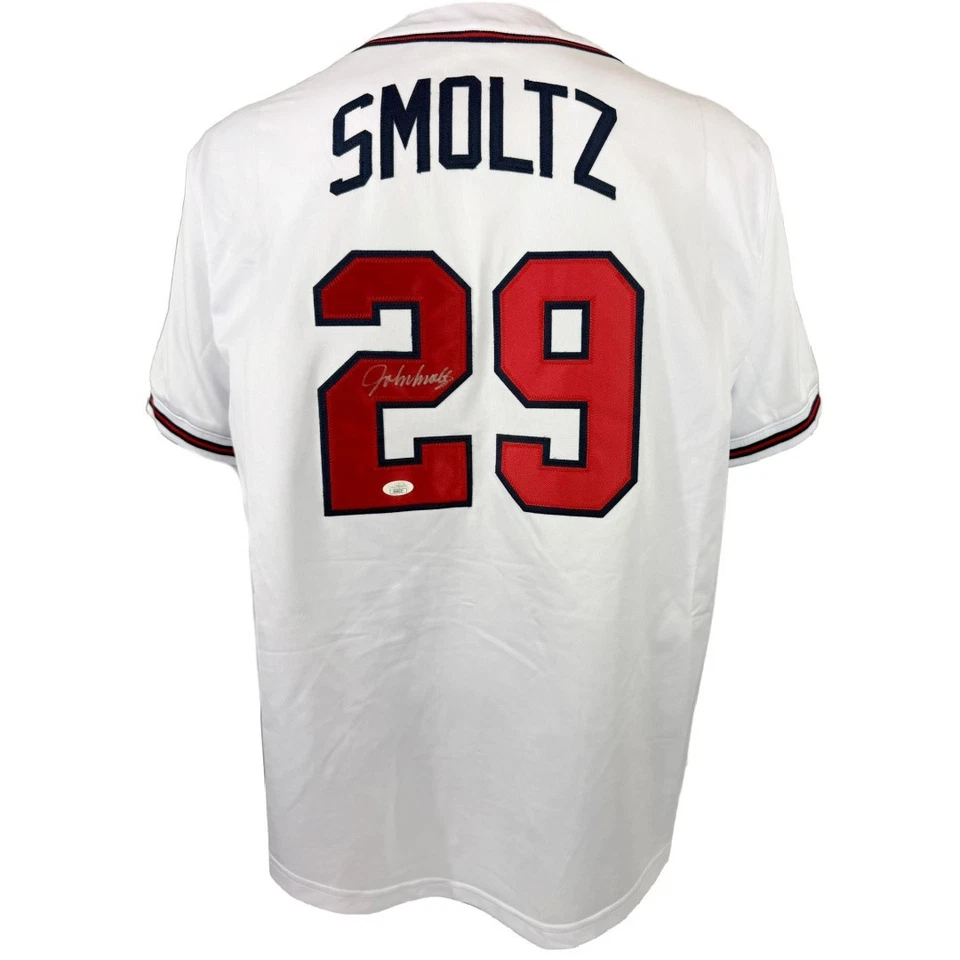 John Smoltz autographed signed jersey MLB Atlanta Braves JSA COA - Image 1 of 3