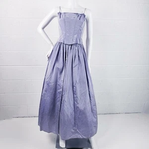 Vintage Y2K Gunne Sax Formal Dress Lavender Maxi Corset Top Pleated Skirt Size 4 - Picture 1 of 11