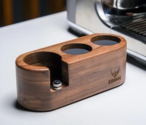 KNODOS Walnut Espresso Tamping Station 54mm For Breville Espresso Machine - Picture 1 of 9
