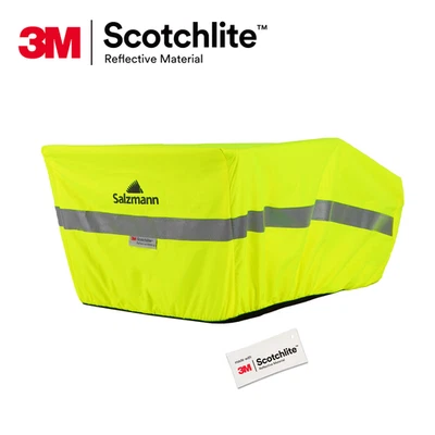 Salzmann reflektierender Regenschutz für Fahrradkörbe mit 3M Material - Bild 1 von 4