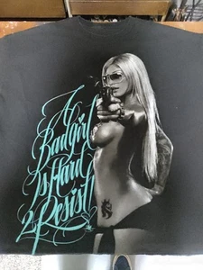 Rare OGABEL Y2K A Bad Girl Is Hard 2 Resist T-shirt 4X - Picture 1 of 3