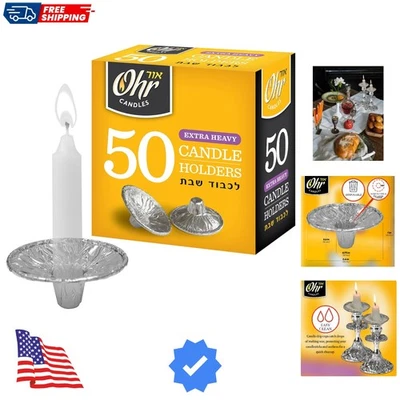 Versatile 50 Count Bobeche Tins - Disposable Candle Holders for Every Occasion - Image 1 of 4