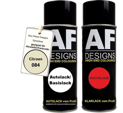 Spraydose für Citroen 084 Ivoire Borely Basislack Klarlack Sprühdose 400ml - Bild 1 von 4