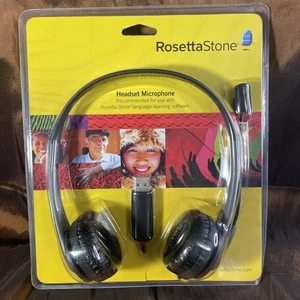 Rosetta Stone Auriculares Micrófono USB para Software de Aprendizaje de Idiomas NUEVO Sellado - Imagen 1 de 3
