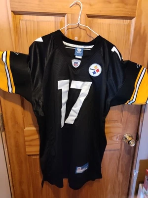 锐步 On Field 匹兹堡钢人队球衣 #17 迈克华莱士 50 码长 — 第 1/4 张图片