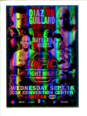 2010 Topps UFC Main Event Fight Poster Review #FPR-UFN19 Nate Diaz - Image 1 of 3