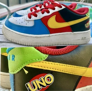 UNO x Air Force 1 Low GS '50th Anniversary' Nike Sneakers Boys 6.5/Women’s 8 - Picture 1 of 10
