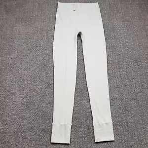 SKIMS Cotton Rib Leggings Womens Medium Bone High Waisted Rise Ivory NEW NWT - Picture 1 of 12