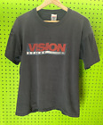 Vintage lata 80. Vision Street Wear T-shirt Męski Rozmiar Duża deskorolka Pojedynczy przeszyw