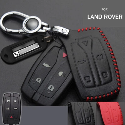 Estuche de cuero hecho a mano para llavero de coche para Land Rover LR2 2008-2012 Foto 1 de 4