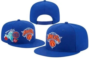 New York Knicks Snapback Adjustable Fit Cap, Blue with Unique Knick logo - Picture 1 of 2