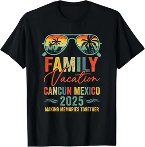 Cancun Mexico Vacation 2025 Matching Family Group Summer T-Shirt Hoodie - Picture 1 of 14