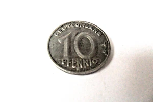 DDR-10 Pfennig-Münze von 1949 in guter Qualität - Bild 1 von 2