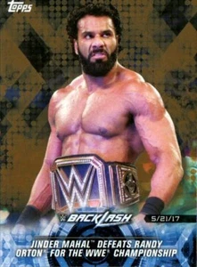 2018 Topps WWE Road To Wrestlemania Bronze Parallel #89 Jinder Mahal Orton - Imagen 1 de 2