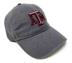 TEXAS A&M UNIVERSITY AGGIES GREY 3D LOGO ADJUSTABLE CURVED BILL SLOUCH HAT CAP - Picture 1 of 4