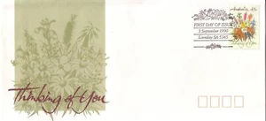 1990 FDC. Australia. 43c Thinking of You. Floral Pict.FDI "LOVEDAY" - Picture 1 of 1