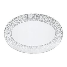 NWT Rosenthal Germany 15" White Silver Porcelain Platter TAC Platinum $230 Ret
