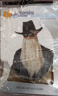 Halloween California Disfraz Colecciones Años 80 Azul Barba Rocker Disfraz Foto 1 de 4