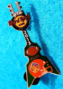 BALI SF 49ers V RAVENS SUPER BOWL #47 FINAL XLVII GUITAR Hard Rock Cafe PIN - Bild 1 von 1