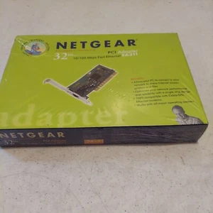 Netgear PCI Ethernet Card FA311 REV-C1 10/100Mbps, FA37C32136712, 00095B1E6686 - Picture 1 of 3