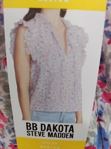 BB Dakota by Steve Madden Ditsy Floral Top Women’s Large NWT - Picture 1 of 4