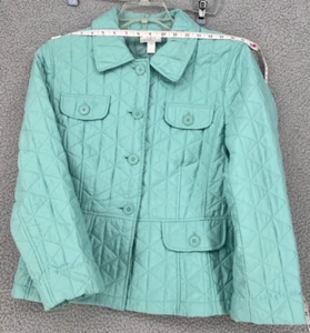 Ann Taylor Loft mintgrüne gefütterte Damenjacke Größe 12 - Bild 1 von 13