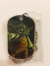 Star Wars Clone Wars Yoda Dog Tag Necklace HQ High Quality #4 of 24 - 2010 RARE!