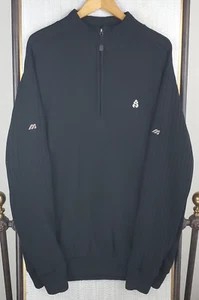 MIZUNO x SHOREACRES Size XL Mens WindLite 1/2 Zip Sweater Jacket Golf Black Thic - Picture 1 of 13