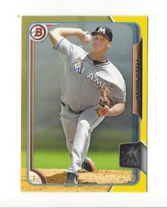 2015 Bowman Prosects Baseball Yellow Parallel Singles - You Choose