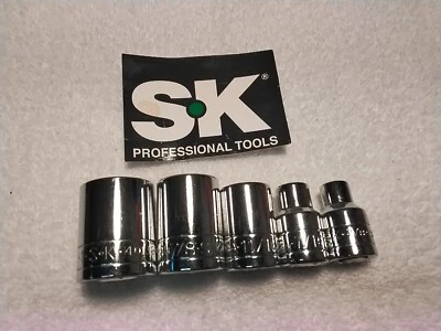 1/2" DRIVE  S-K  5PC  SOCKET SET SAE  - Image 1 of 4