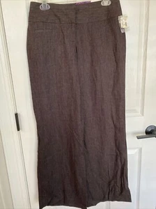 Studio Y DAMEN-KLEIDERHOSE BRAUN Flair Junior Größe 3/4 Leinenmischung - Bild 1 von 9
