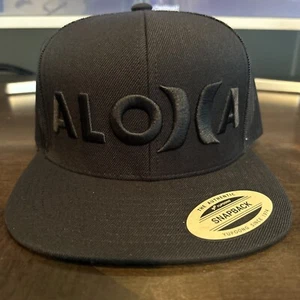 Hurley Black Snapback Aloha Snap Trucker Hat MSRP $30 Hawaii - Picture 1 of 7