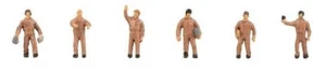 Faller 155609 UPS Couriers (Pk6) Figure Set N Gauge - Picture 1 of 1