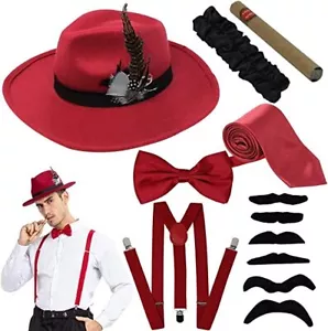 Syncfuns 20er Jahre Manhattan Herren Kostüm Zubehör Gatsby Gangster - Bild 1 von 7