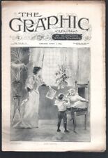 The Graphic 4/1/1893- Jos. P. Birren Easter cover by-illustrated weekly newsp...