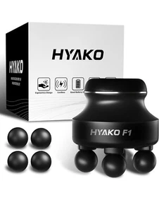 HYAKO F1 4 Heads Handheld Electric Deep Tissue Body Massager – Portable Orbital - Picture 1 of 7