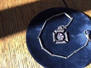 gold plated Watch Chain And Fob - Picture 1 of 2