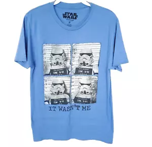 Camiseta Star Wars Para Hombre Pequeña Azul It Wasn't Me Stormtrooper Gráfico Manga Corta - Imagen 1 de 10