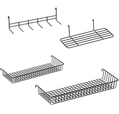 Hanging Wire Basket 4 Pack Grid Wall Shelf - A0194 - Image 1 of 4