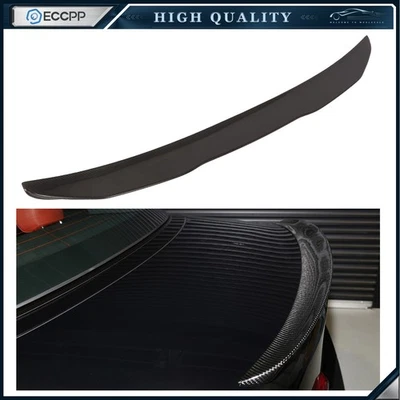 For 14-20 BMW F33 430i 440i 428i M4 Carbon Fiber Highkick Trunk Spoiler Foto 1 de 4