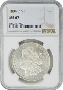 1884-O Morgan Silver Dollar $ MS67 NGC 950596-17 - Picture 1 of 5
