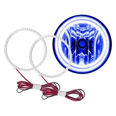 LED Fog Lights Halo Ring Lights Blue For 2007-2013 Toyota Tundra Foto 1 de 4